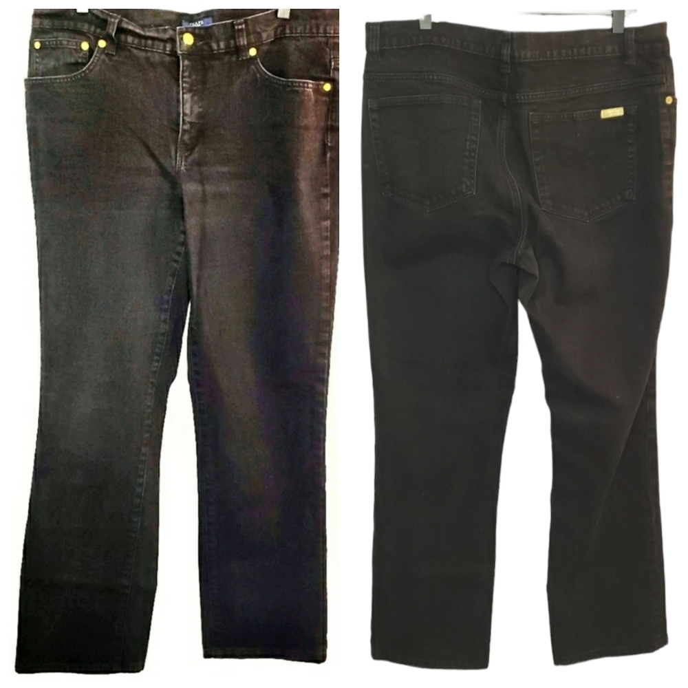 CHAPS Black Denim Jeans Women's Size 14